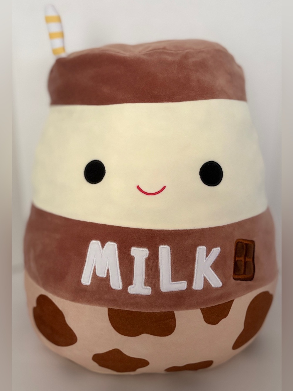 RARE Squishmallow Sylvie The Chocolate MILK Large Brown Beige plush.